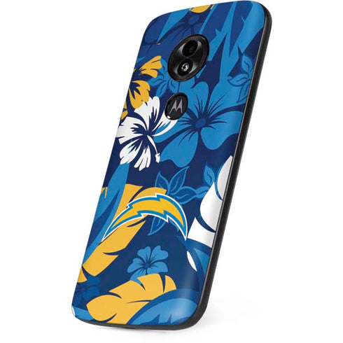 NFL Los Angeles Chargers Tropical Print Moto E5 Play Skin